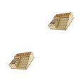 thumbnail image 4 of Kearding Wooden Epoxy Tools Storage Holder Paint Bottles Model Rack Organizer 225x266x67mm 2Conjunto, 4 of 6