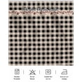 thumbnail image 5 of Country Star Plaid Wrap Around Bed Skirts for Queen Bed 16" Drop,Bed Skirt with Adjustable Elastic Belt Dust Ruffle Bed Valance for Bedroom Hotel Black Retro American Farm Barn Berry Bed Frame Cover, 5 of 7