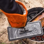Petromax Universal Steel Lid Lifter for Dutch Ovens, Outdoor Camp Cooking Utensil for Handling Hot Campfire Cookware Lids, 13.8 Long