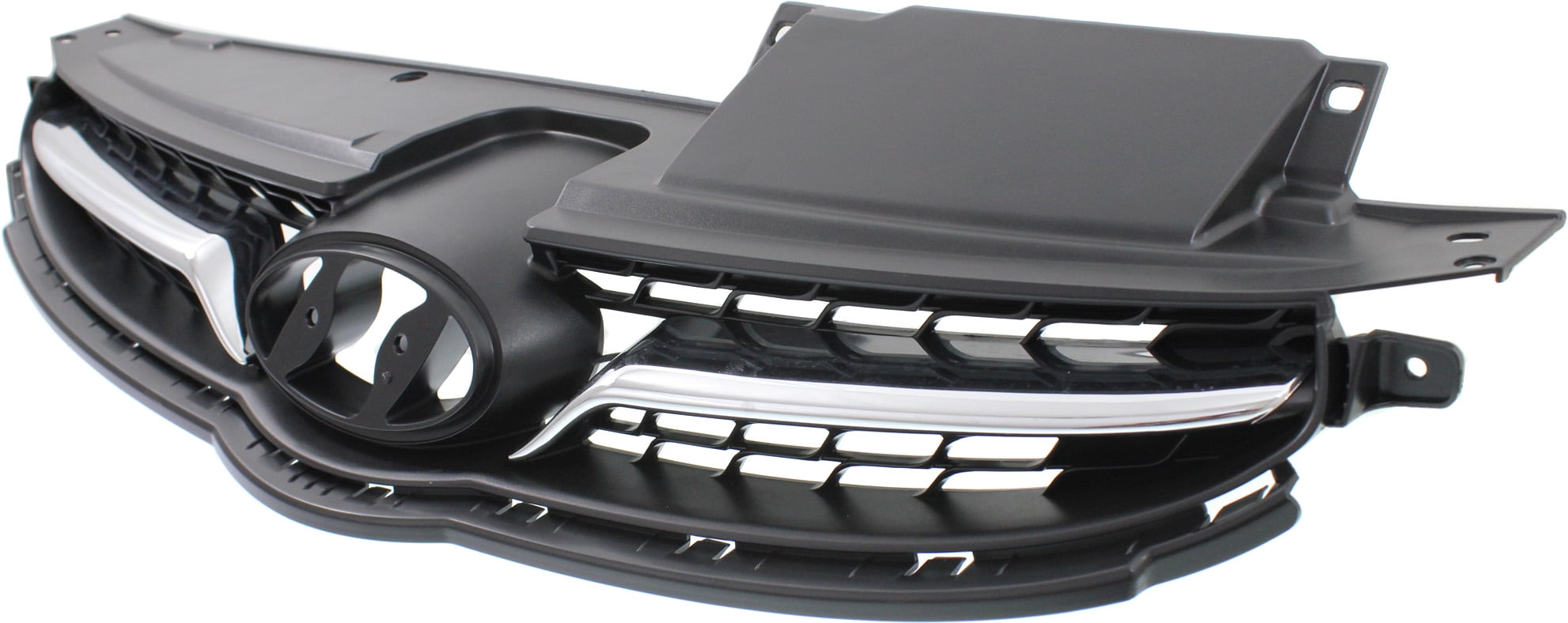Grille Assembly Compatible With 2011-2013 Hyundai Elantra Paintable Shell and Insert