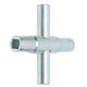 thumbnail image 1 of Llave de grifo, llave de grifo de 4 vías, llave de grifo cruzada, materiales ecológicos, 1 of 8