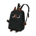 thumbnail image 2 of Mochila escolar ligera y bonita para viajes, ideal para cumpleaños y senderismo. Negro, 2 of 9
