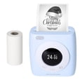 thumbnail image 1 of Pocket Printer BT Wireless Thermal Printer Portable Mobile Printer 300dpi for Photo Picture Receipt Memo Note Label Sticker with Clock Function Compatible with Android iOS Windows, 1 of 7