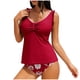 thumbnail image 1 of Conjunto de Bikini de Cintura Alta para Mujeres con Cojín de Pecho Y Estampado Floral, Traje de Baño Suelto Dividido de Dos Piezas, 1 of 9
