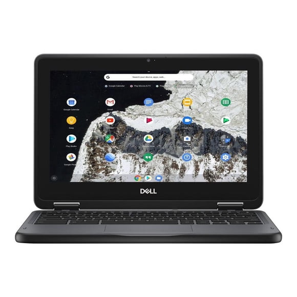 Refurbished (Fair) - Dell Chromebook 3100 2 P30T001 11.6" Touchscreen Laptop - Black (intel Celeron N4020 / 4 GB RAM / 32 GB eMMC / Chrome OS)