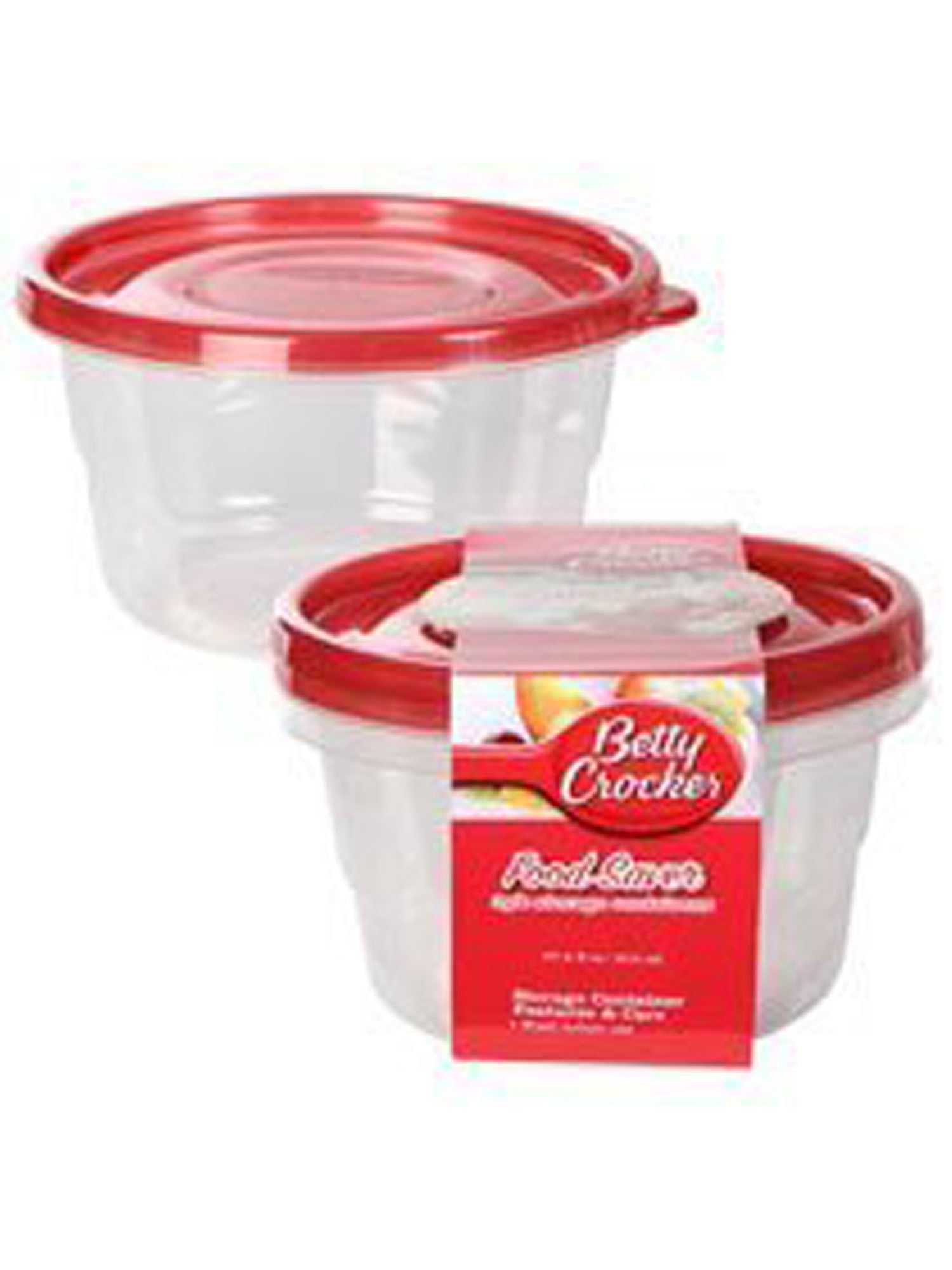 Betty Crocker Easy Seal 2 Cup Storage Container Pk