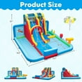 thumbnail image 3 of Gymax Inflatable Water Slide w/ Long Slide Climbing Wall Splash Pools w/ 950W Blower, 3 of 8