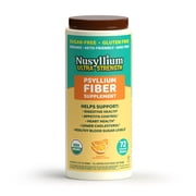 Nusyllium Ultra Psyllium Husk Powder, USDA Organic, Sugar Free KFiber Supplement, Promotes Digestive Health* Orange, 72 Servings