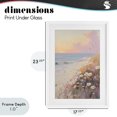 thumbnail image 4 of Stupell Industries Transitional Pastel Sunset Wildflowers By Sea White Framed Print Under Glass, 17 x 23, by Sisi and Seb, 4 of 8