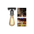 thumbnail image 4 of Portalámparas Edison E27, adaptador Vintage, portalámparas Retro, candelabro inalámbrico de cerámica en el interior, 1 paquete, negro, 4 of 5