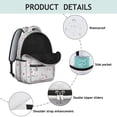 thumbnail image 4 of Pioneer Flower Floral Print Pattern Backpack for School, Cute School Bag with Adjustable Shoulder Straps and Padded Back, 15.3"x11"x7.1", 4 of 5