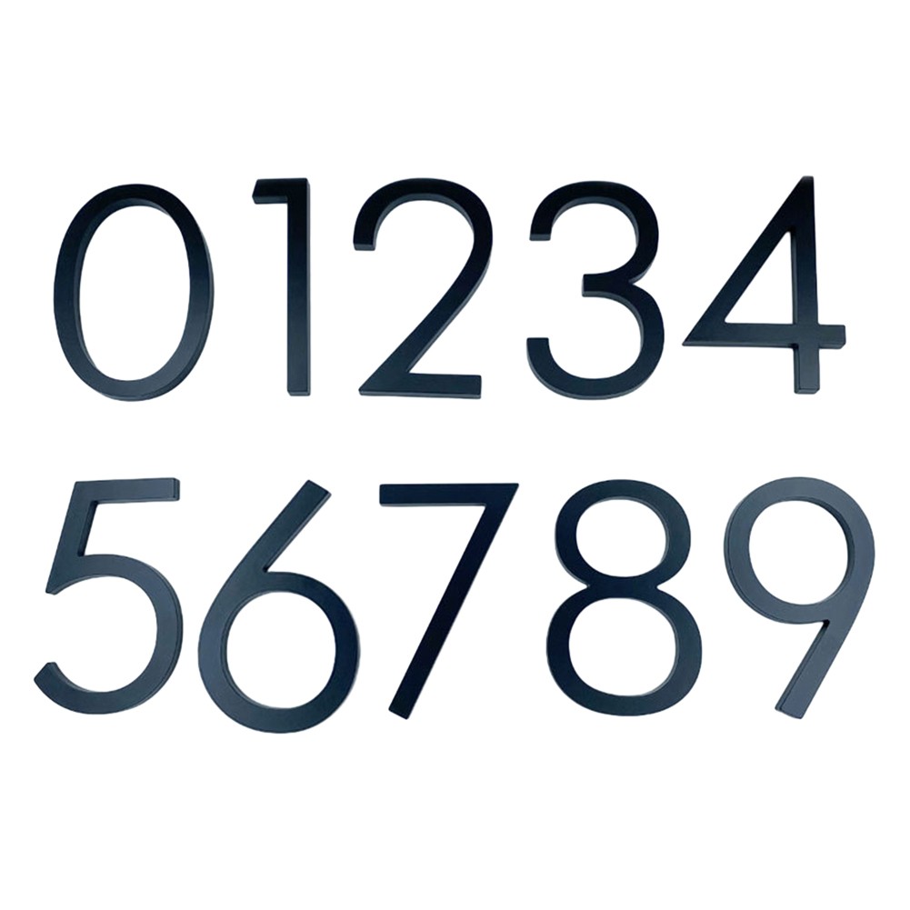 142Mm Floating Exterior House Numbers Modern Number Signs On The Door ...