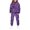 Dark Purple, variant on Halloween Hoodies for Teen Girls Funny 2 Piece Tracksuit Fall Winter Cute Long Sleeve Hooded Hoodie Fashion Fleece Sweatpants (Purple, 6-7 Years)