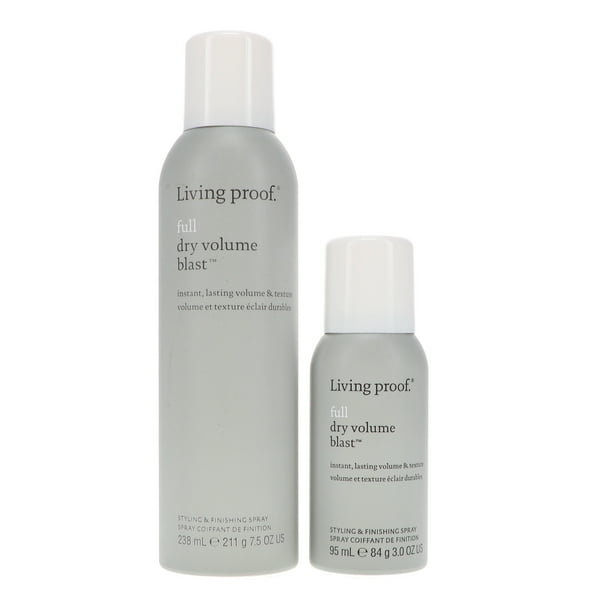 Prueba de vida a prueba de volumen seco completo de 7,5 oz y volumen de secado completo Blast 3 Oz Combo Set Living Proof Prueba de vida a prueba de volumen seco completo de 7,5 oz y