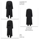 thumbnail image 5 of Conjunto de pijamas para mujer Conjunto de trajes para el hogar de otoño e invierno Conjunto de ropa de descanso de 3 piezas Conjunto de chaleco y pantalones Cárdigan Negro L, 5 of 6