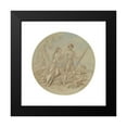 thumbnail image 2 of Hablot Knight Browne 20x20 Black Modern Framed Museum Art Print Titled - Designs for a Series of Plates Illustrating Venus and Adonis Pl1, 2 of 5