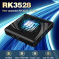 thumbnail image 3 of Android 13.0 TV Box 4GB 64GB Android Box Supports RK3528 Quad-Core 64bit CPU with 2.4G/5.0G WiFi6,Bluetooth 5.0,USB3.0 and 3D,8K,HDR,H.265 Mini Smart TV Box Android Box 2023, 3 of 5