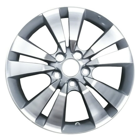 08 Accord Coupe Rims 2008-2013 Honda Accord::Coupe 17x7.5 Alloy Wheel, Rim Medium Charcoal Textured with Machined Face - 63938 ()