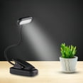 thumbnail image 4 of Folding Clip Reading Desk Lamp with USB Cable, Intelligent LED Light for Bedroom Dorm, Portable 360 Adjustable Gooseneck, Battery Option, 4 of 6