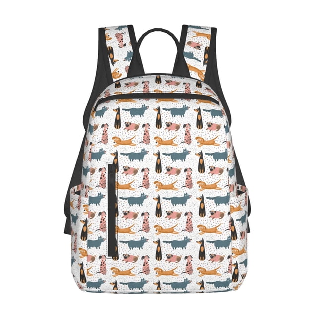 Balery Dogs Pug Mochila Ligera para Hombres y Mujeres – Resistente y Impermeable, Ideal para la Escuela, el Trabajo, los Viajes y el Uso Diario