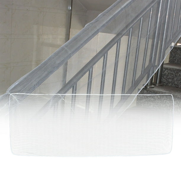 Malla de seguridad para barandillas, 2 metros, red de seguridad para escaleras de balcón, red de seguridad para escaleras, claridad notable