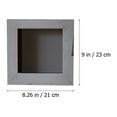 thumbnail image 2 of Mobutofu Wall Flower Holders Grey Wood Flowerpot 1Pcs 21x23cm Home Decor, 2 of 8