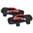 thumbnail image 4 of ColoMX 1 par de zuecos, flops, sandalias de plataforma de verano, chanclas, zapatillas casuales de dos dientes, tamaño 38 23CM 6US 3.5UK 36.5EU 9.039 pulgadas, 4 of 7