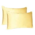 thumbnail image 2 of Gold Dreamy Set of 2 Silky Satin King Pillowcases, 2 of 6