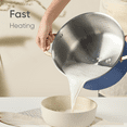 thumbnail image 4 of Carote 8QT Tri-Ply Stainless Steel Stock Pot with Lid, Large Soup Pot for All Stovetops, Blue, 4 of 7