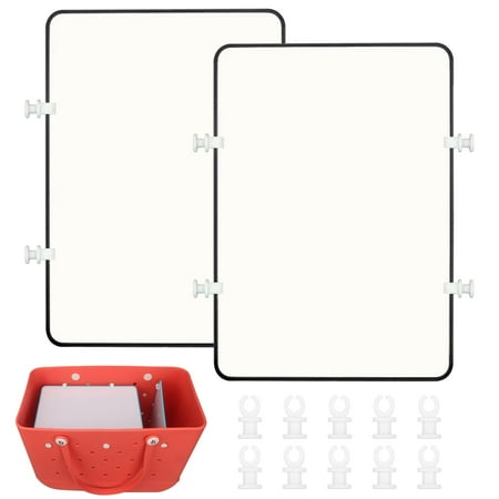 Divider Tray for Bogg Bag  2 packs Dividers for Original L Size Bogg Bag Accessories Inserts for Bogg Totes Bag  Black + White by VERNILLA