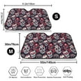 thumbnail image 7 of Lsque Rose Flowers Car Windshield Sun Shade | Accordion Folding Style Auto Shade for Car Truck SUV Van | Blocks UV Rays Sun Visor Protector | Medium, 7 of 7