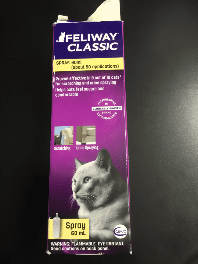 FELIWAY CLASSIC Calming Pheromone Spray for Cats 60mL Expire in 2024+ 1173 MPN 281011E