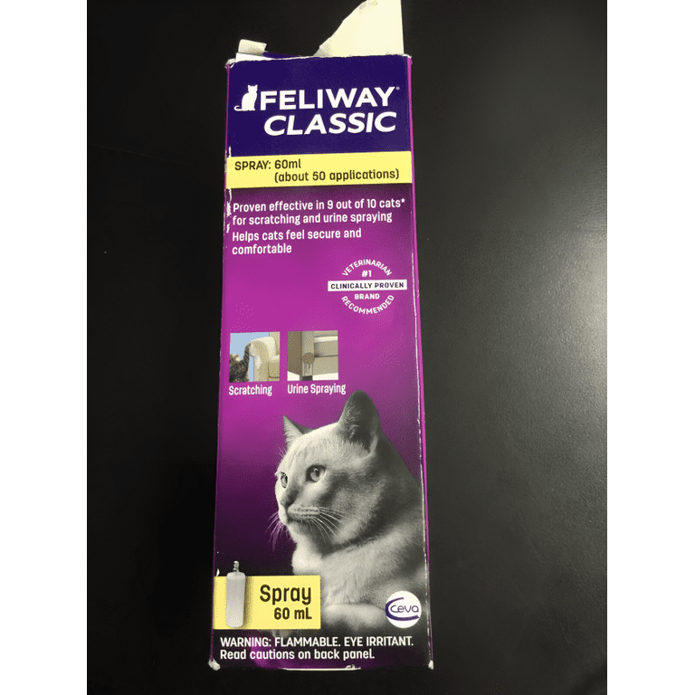 FELIWAY CLASSIC Calming Pheromone Spray for Cats 60mL Expire in 2024 1173 MPN 281011E