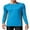Blue, variant on Charmo Mens Long Sleeve Swim Shirts Sun Protection UPF 50+ Rashguard Athletic Workout Hiking Swimwear Tops