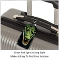 thumbnail image 3 of Square 2Pack PU Leather Crocodile Cruise Luggage Tag with Privacy Cover and Name ID Tag for Travel Handbags Backpacks Luggage Tags, 3 of 6