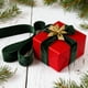 thumbnail image 4 of Cinta de terciopelo verde de 5 yardas | Lazo para envolver regalos navideños | Cinta de satén flocado para decoración de mesas de fiesta | Anchos de 1 a 4 cm, 4 of 5
