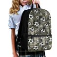thumbnail image 3 of Uourmeti Camo Soccer Ball Print Durable Backpack for Camping School, Large Storage High Quality Polyester Backpack Not Easy To Fade Bookbag, 3 of 6