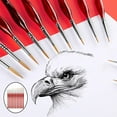 thumbnail image 3 of Pcs Paint Brushes Set, Professional Miniature Fine Detailing Paintbrushes Art Supplies for Acrylic Aquarelle Oil Painting 11 Brushes Set Red, 3 of 7