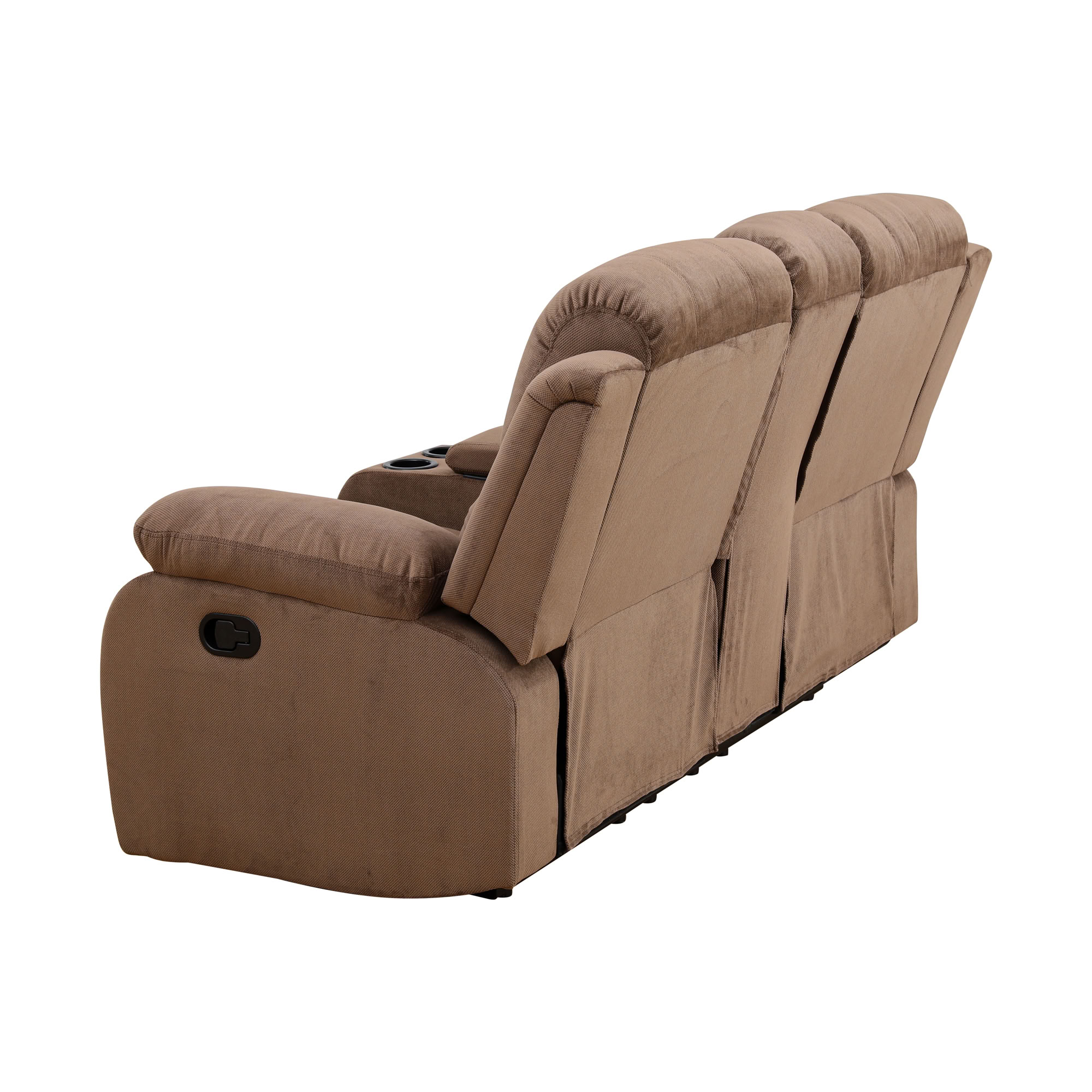 MAYEERTY 2-Seater Recliner Loveseat Sofa, Non-Spinning Fabric with Storage for Couple Leisure Spaces Living Rooms