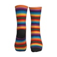 thumbnail image 2 of Unisex Mexican Sarape Pattern Novelty Ankle Socks Colorful ComfortSoft Lightweight Sports Athletic Socks, 2 of 7