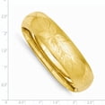 thumbnail image 2 of 14k Yellow Gold 17.45mm Florentine Hinged Bangle Bracelet, 2 of 6