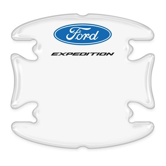 iPick Image for Ford Expedition Universal Car Door Handle Cup Protector Clear Decal Stickers, Pair, Official Licensed