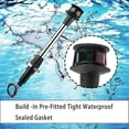 thumbnail image 4 of Bow Light LED Boat Navigation Lights Red and Green Bi-Color Light Pole Removable Plug in Base 12 Inches x, 4 of 5