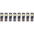 thumbnail image 1 of 8 piezas de bombillas LED T10 501 sin errores W5W para automóvil 3030 luces de matrícula de cortesía blancas luces traseras de respaldo de baúl, 1 of 5
