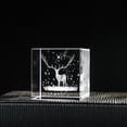 thumbnail image 4 of Adornos de grabado de pisapapeles de cristal 3D, de señal meteorológica, artesanías, recuer para el hogar, oficina, decoración de boda Fe Alce Baoblaze Cubo de cristal, 4 of 8