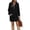 Black, variant on Hxshgdsn Women's Sweatshirt Dress With Pockets, Hooded Pullover Tunic Dress, Solid Color Casual Comfortable Outfit(White/XL)