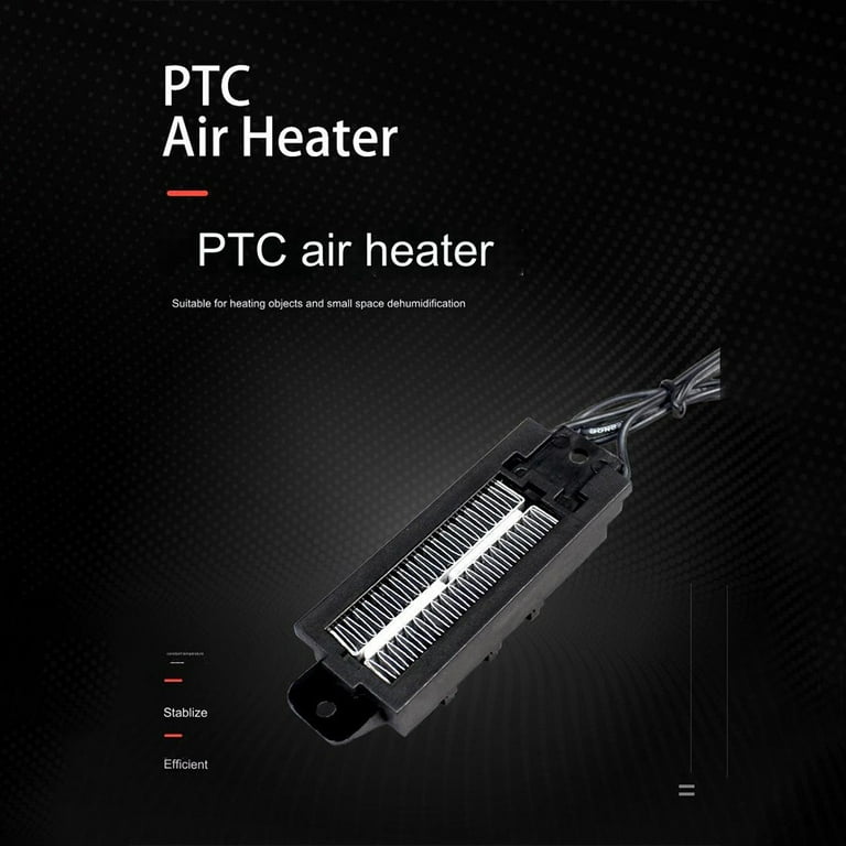 PTC Ceramic Air Heater, 50W 12V AC/DC PTC Ceramic Air Heater Conductive  Type PTC Heating Element or Air Conditioner, Electric Heater and Instrument