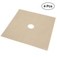 thumbnail image 3 of 4 Pcs Doublures de Four Universelles Résistantes Feuilles Protectrices pour Plaque de Cuisson à Gaz (Beige), 3 of 8