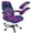 Galaxy Mandala Print, variant on Psesaysky American Flag Computer Chair Cover with Armrest Covers,Patriotic Office Chair Cover Removable&Stretchable High Back Chairs Protector for 4th of July Decoration