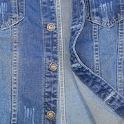 Edvintorg Denim Jacket Men Casual Plus Size Winter Jackets Fashion Trucker Jean Coat Single Breasted Jean Jackets Coat Outwear with Pocket